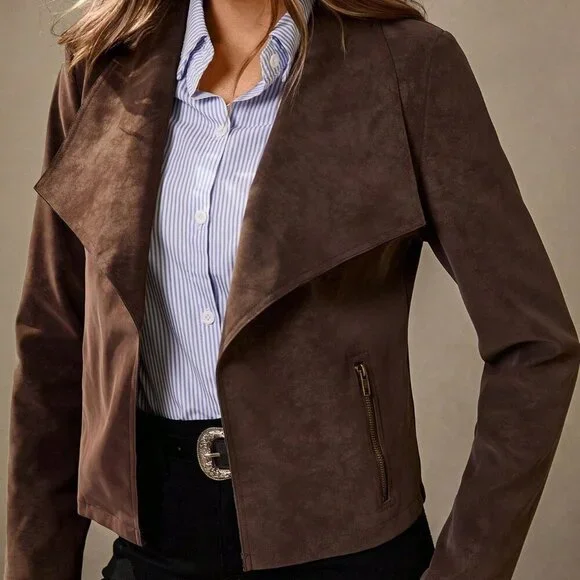 chocolate brown western Boho Vibe casual jacket - Picture 7 of 8